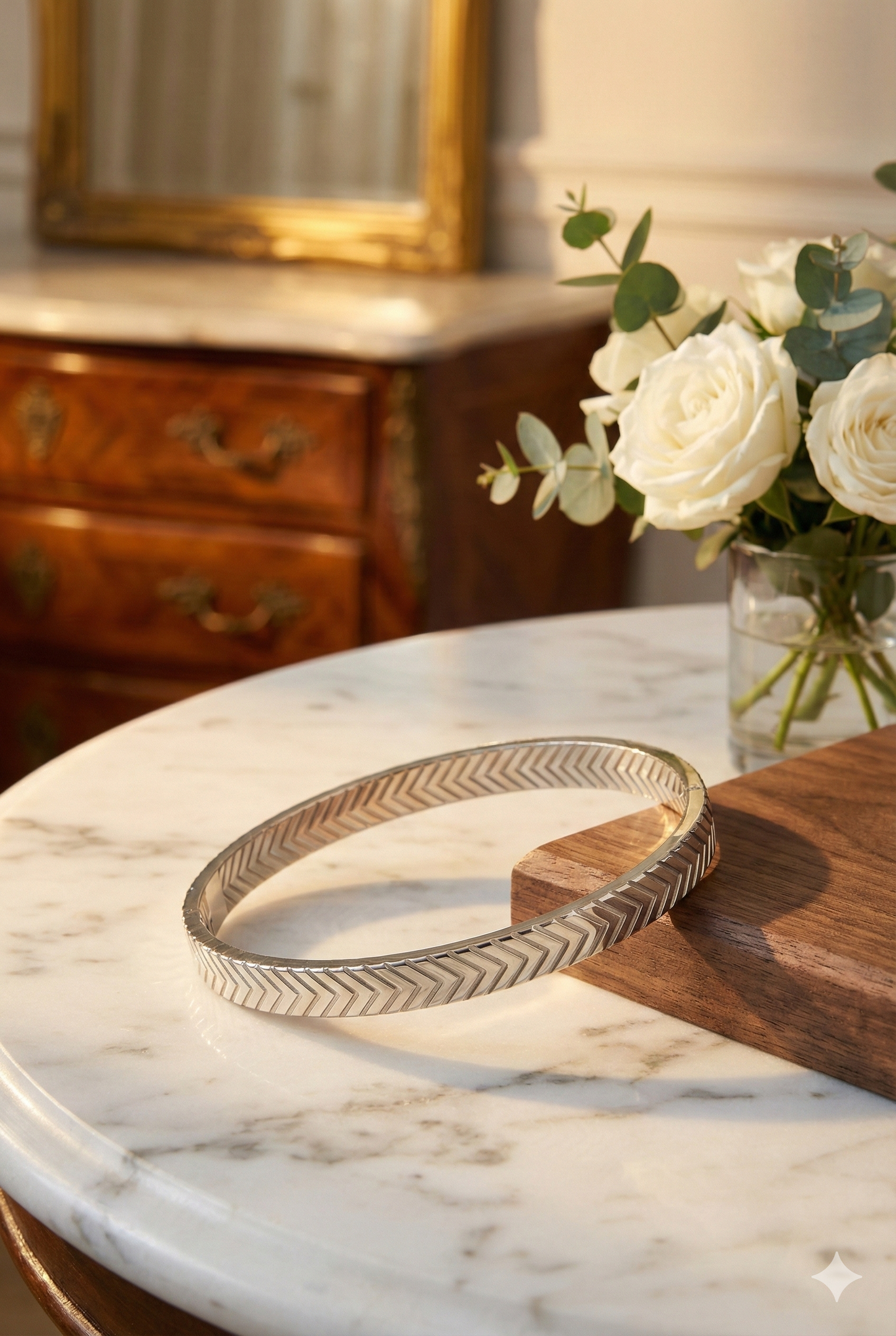 Zilveren Bangle Armband Eleganza