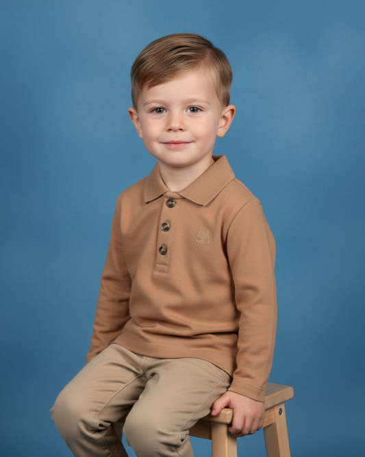 baby-pique-polo-caramel-Boy