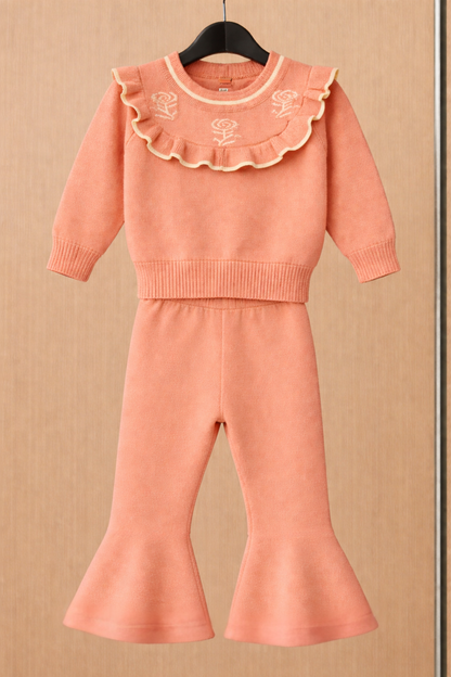 Meisjes Set met Rozen & Ruches