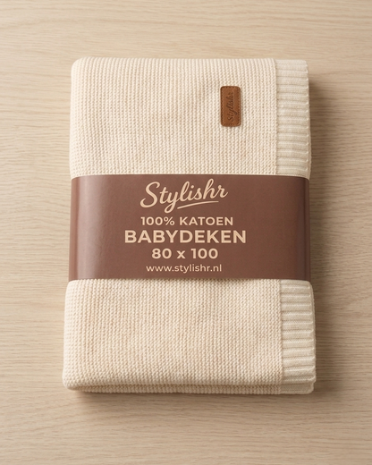 Babydeken Crème 100% Katoen