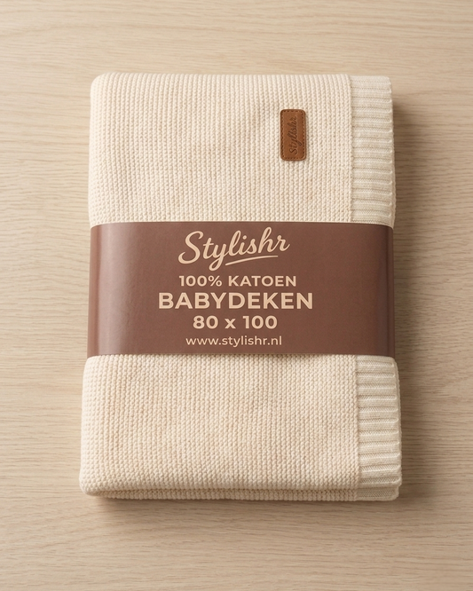 Babydeken Crème 100% Katoen