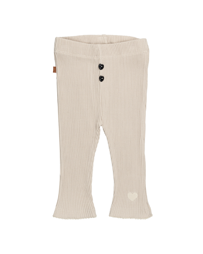 Baby Rib Legging Creme/Lila Frogs & Dogs