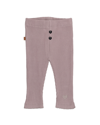 Baby Rib Legging Creme/Lila Frogs & Dogs