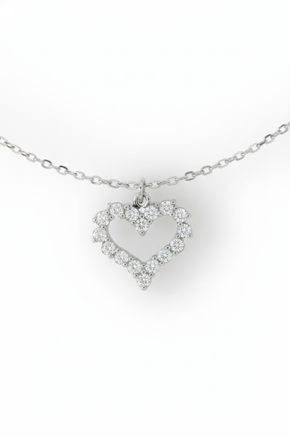 Blissful Heart Ketting Zilver