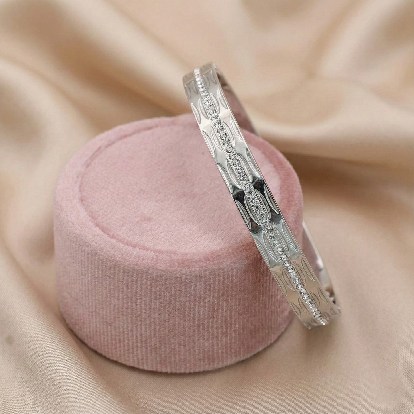 Silver Horizon Bangle Armband