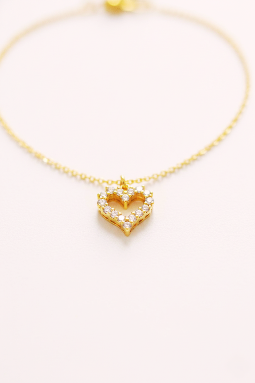 Blissful Heart Ketting Goud
