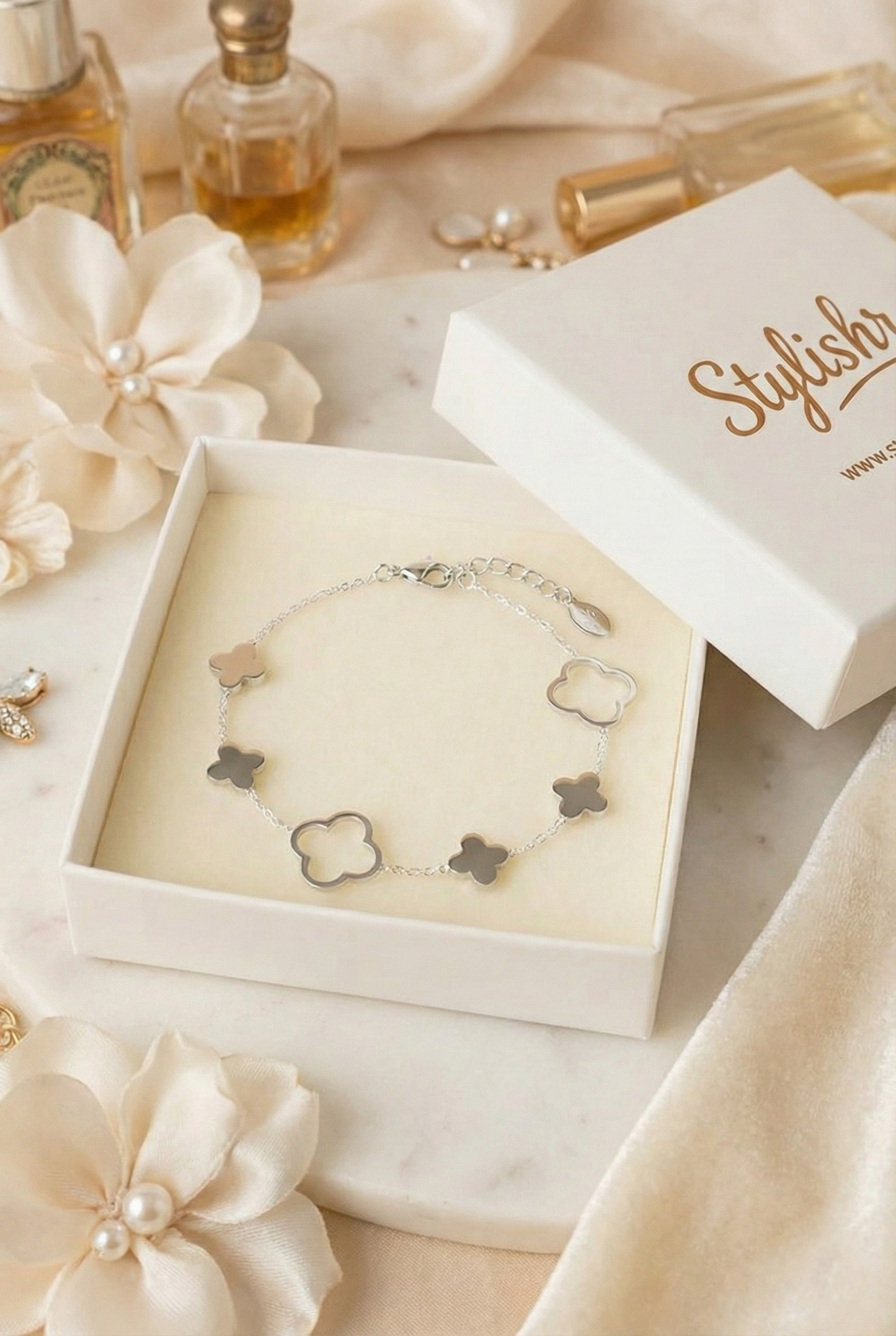 Clover Armband Zilver