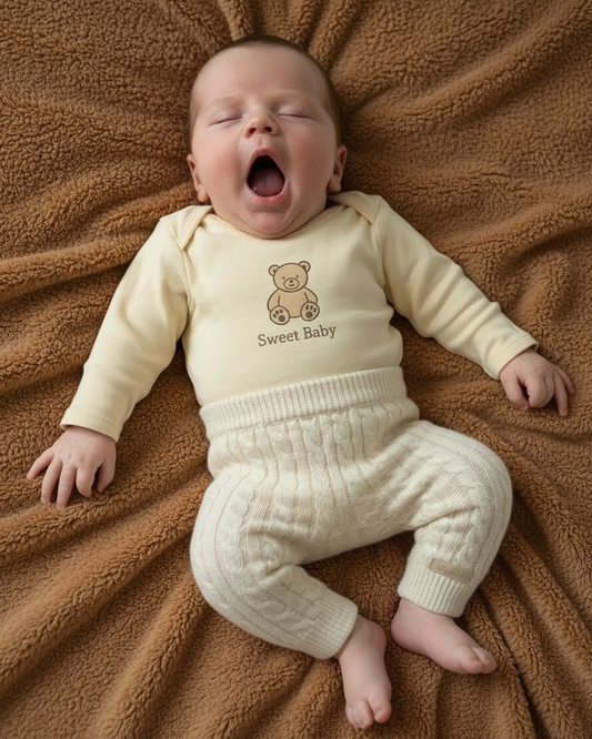 Knitted baby broek - Unisex