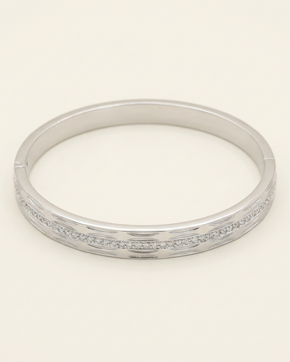 Silver Horizon Bangle Armband