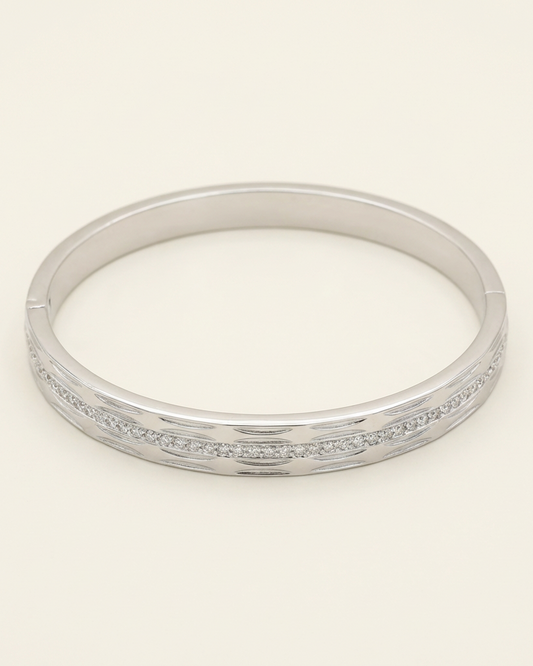 Silver Horizon Bangle Armband