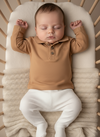 Comfortabele Piqué Polo Caramel Frogs & Dogs