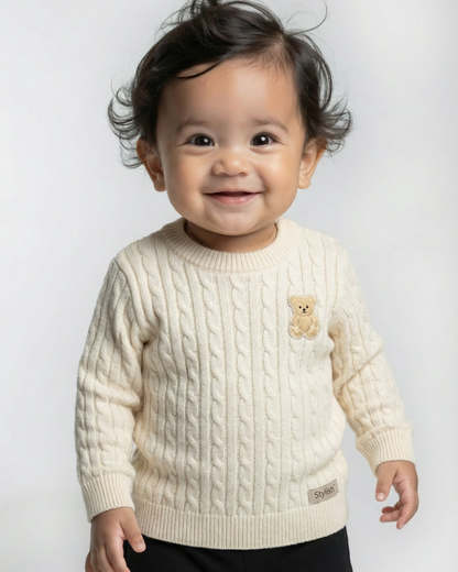 Knitted baby sweater - Unisex